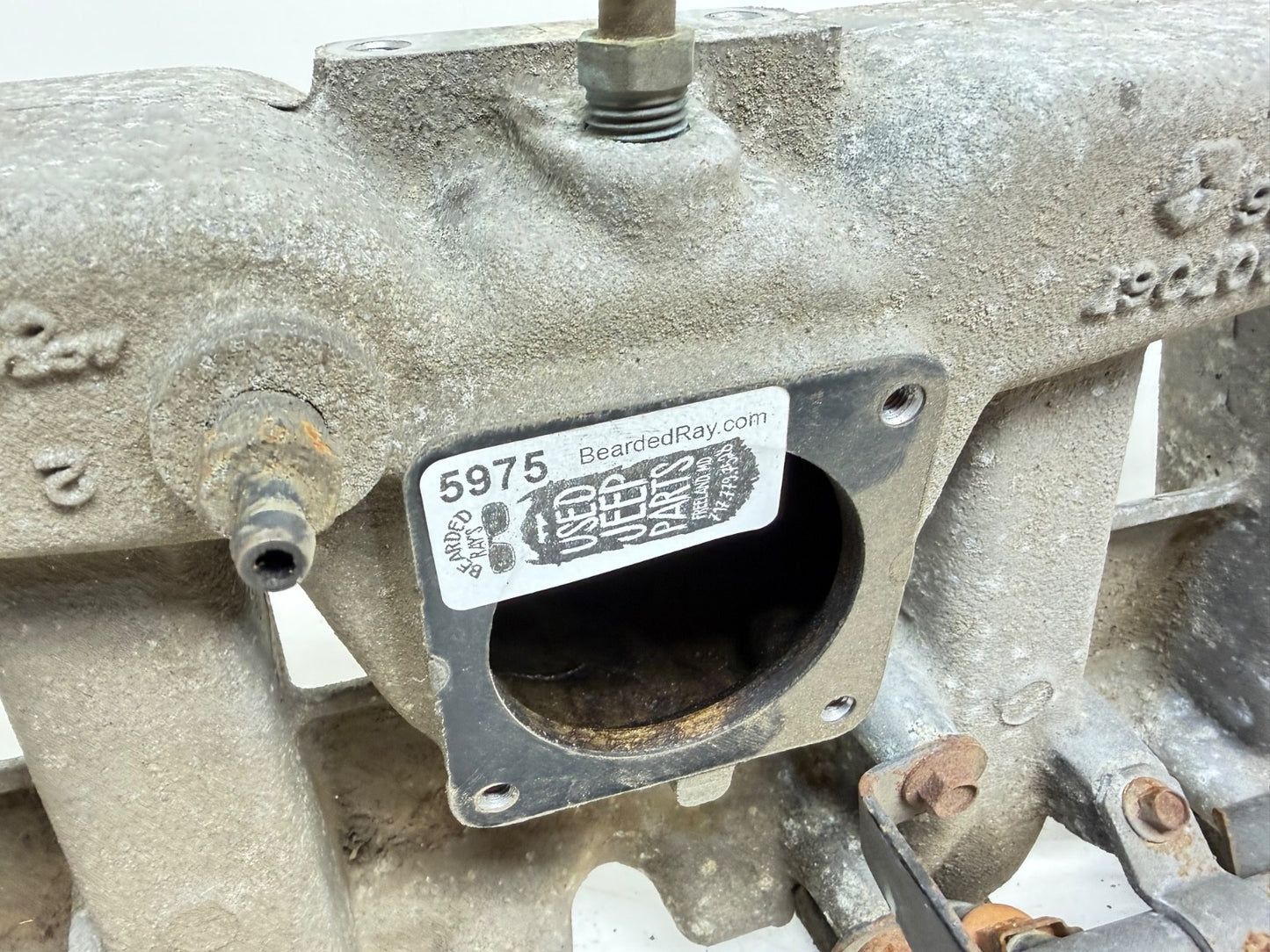Jeep Wrangler YJ 91-95 4.0 L 6 Cyl Intake Manifold Fuel Rail Aluminum 4.0L OEM