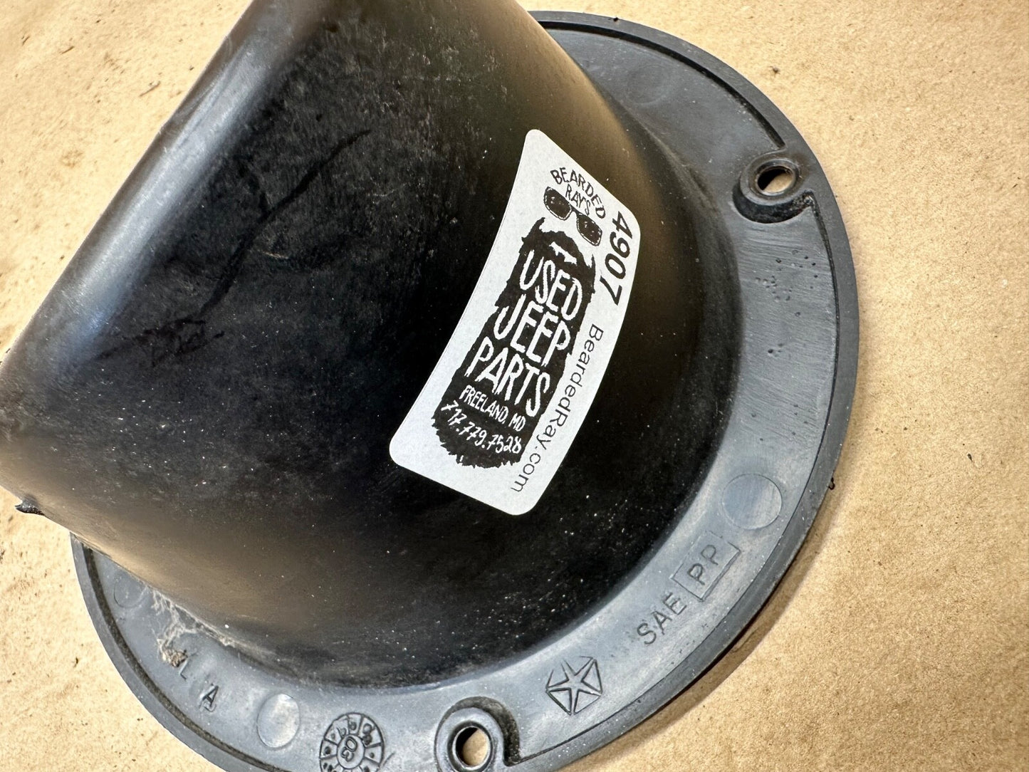 Jeep Wrangler TJ 97-06 Fuel Filler Neck Bezel Plastic Trim Gas Fill Housing OEM