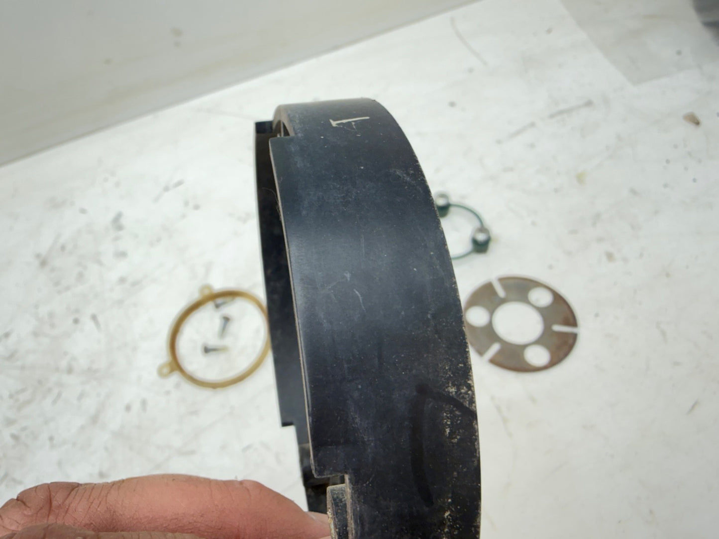 87-95 Jeep Wrangler YJ Steering Wheel Trim Riser Ring Bezel Black Spacer OEM