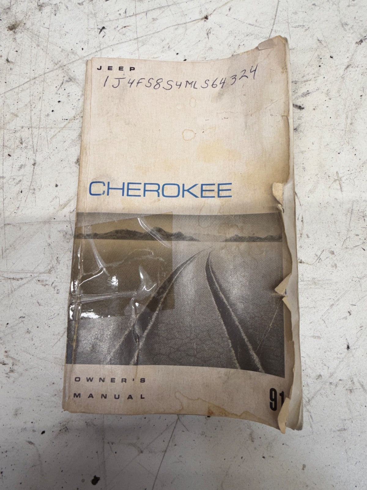 1991 OEM Jeep Cherokee Owners Manual Book XJ 91 Paper Back Factory Owner's Books