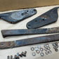1967 AMC Rambler Rebel FRONT Bumper Mount Bracket Set Sedan Factory 67 Rambler