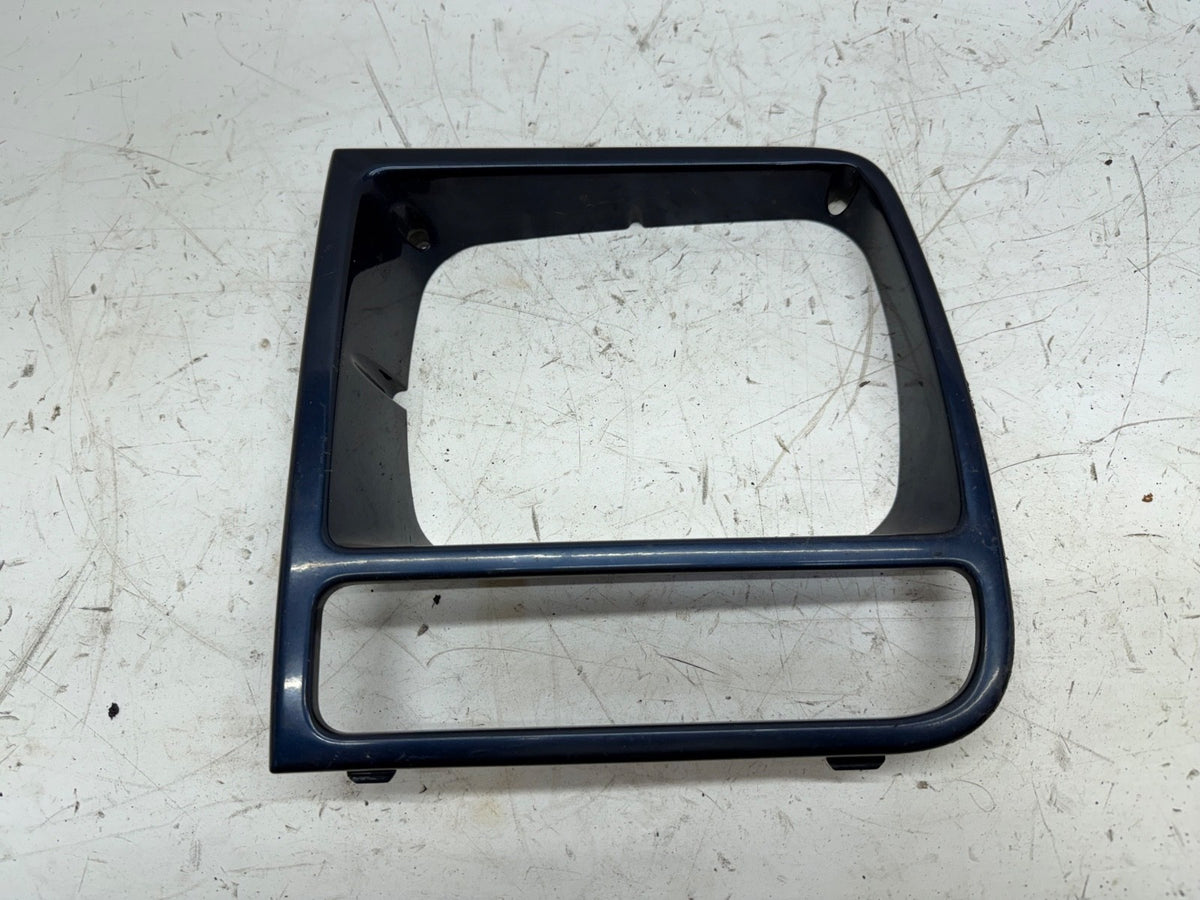 97-01 Jeep Cherokee XJ OEM Headlight Bezel DRIVER LEFT LH Side PBT Patriot Blue