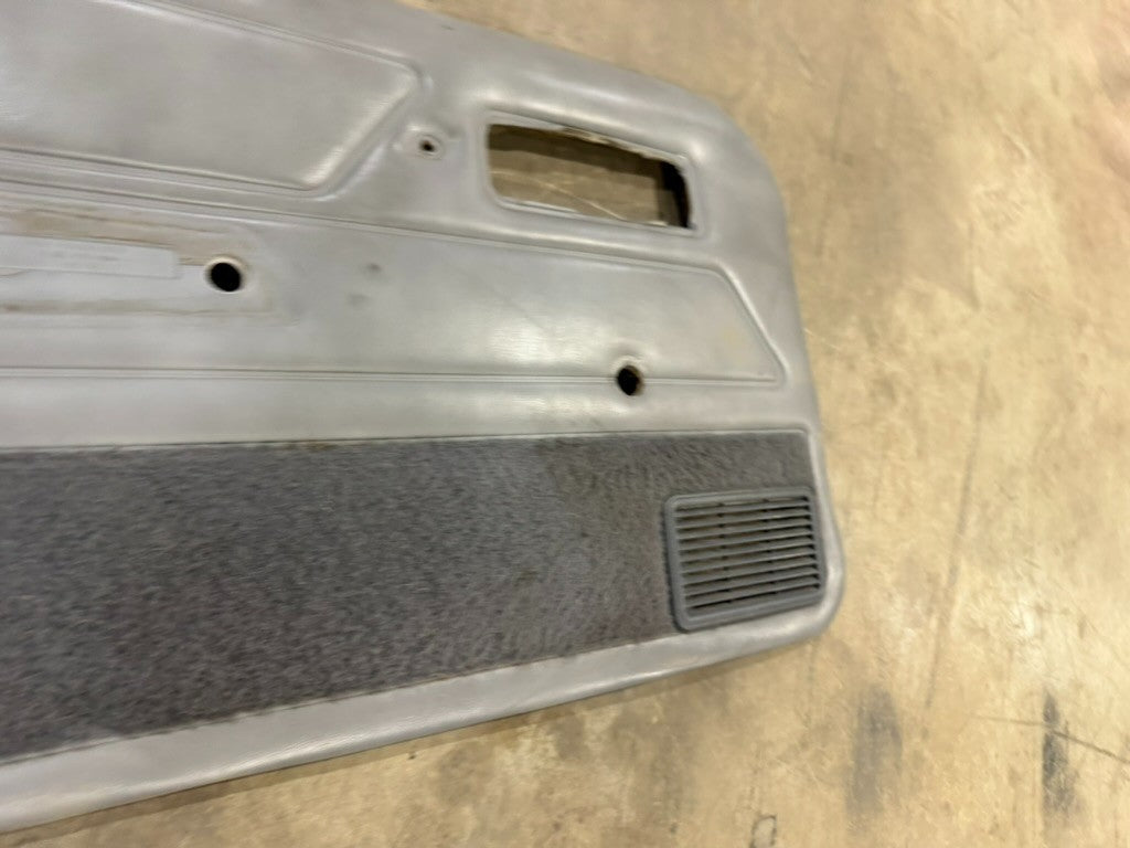84-96 Jeep Cherokee XJ Pair L R Gray Interior Door Panel Manual Crank Windows OE