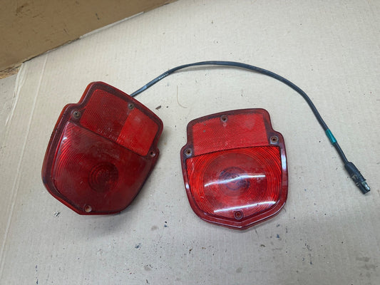 1955-65 Ford Truck Tail Light Lens Assembly SAE STIA 66 Glo-Brite 301 Pair OEM