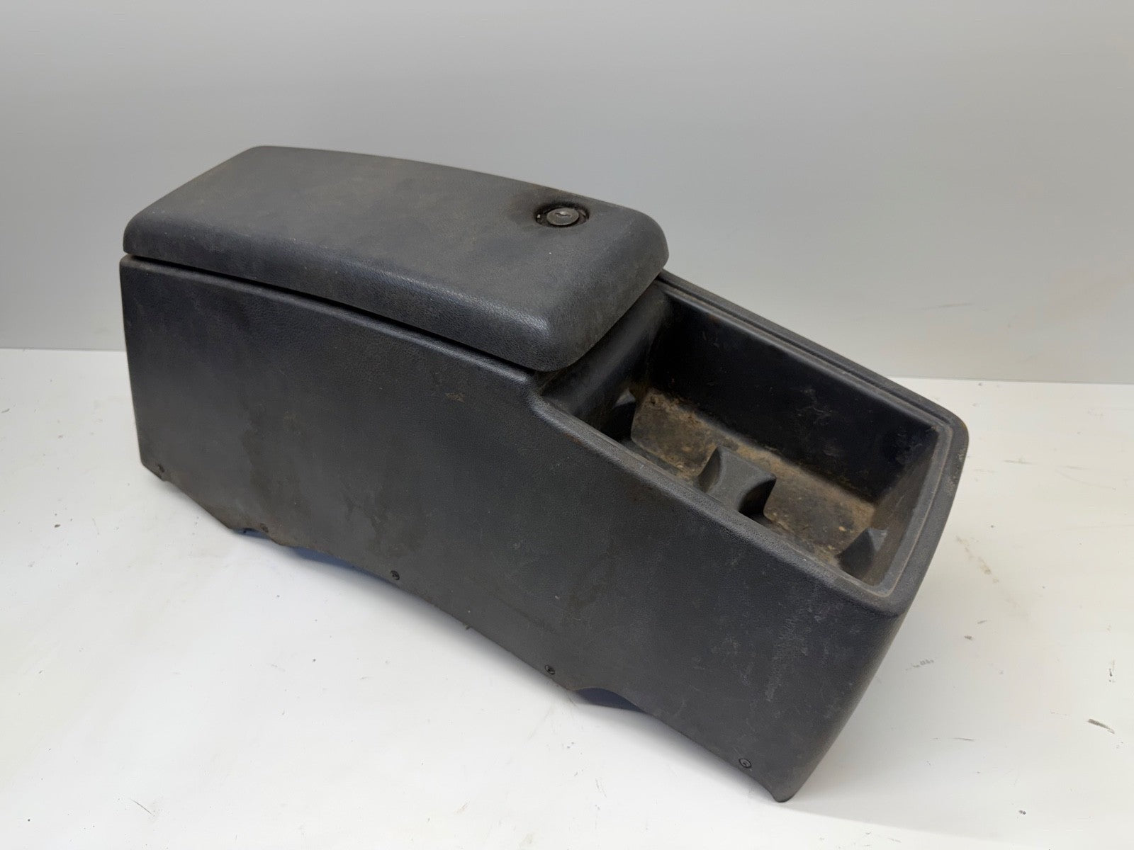 BROKEN LID 91-95 Jeep Wrangler YJ Interior Center Console Grey Gray OEM Factory