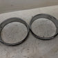 Left & Right Chrome Headlight Trim Bezels 97-06 Jeep TJ Wrangler OEM Factory L R