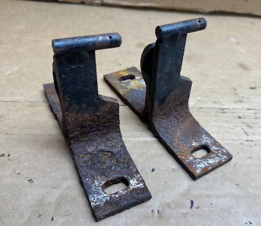 87-95 Jeep Wrangler YJ Rear Seat Brackets Fold & Tumble PAIR OEM Rear Mount