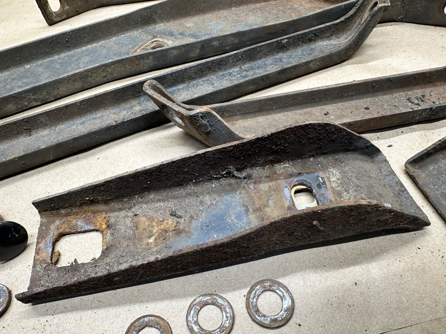 1967 AMC Rambler Rebel Rear Bumper Mount Bracket Sedan Factory 67 Rambler Back