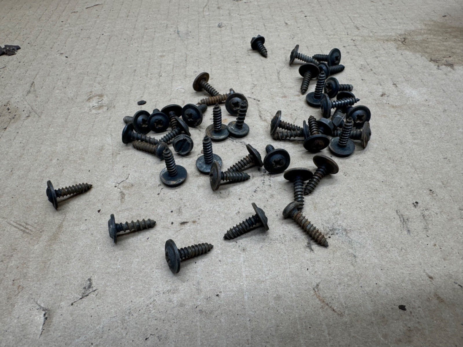 Jeep Wrangler YJ SCREWS Dash 87-95 Set Small Head Trim Bezel Phillips OEM Screw