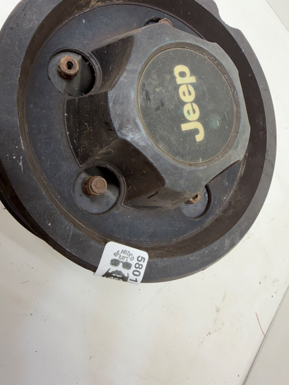 Jeep Cherokee XJ Wrangler YJ 84-01 Factory Black Center Cap Wheel Hub 5 Bolt