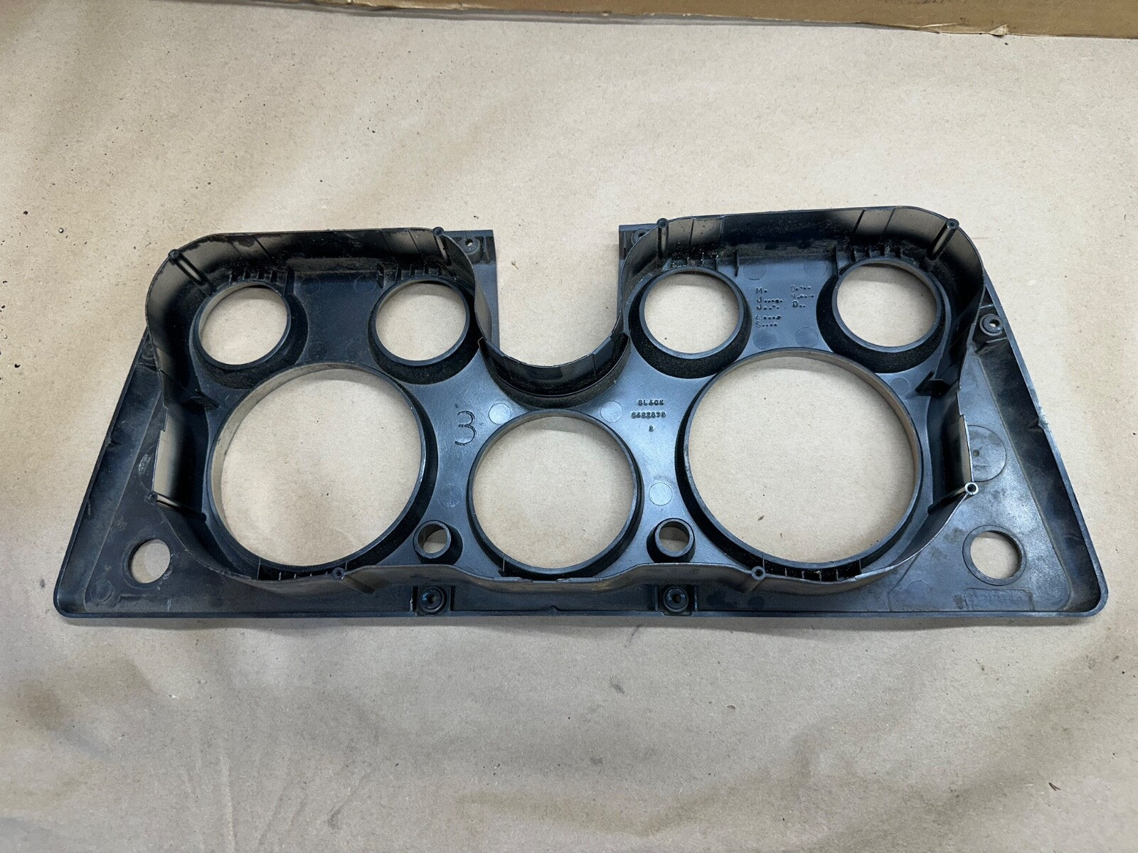 1969-1972 Chevy Truck Black Dash Bezel Instrument Cluster Trim Factory OEM