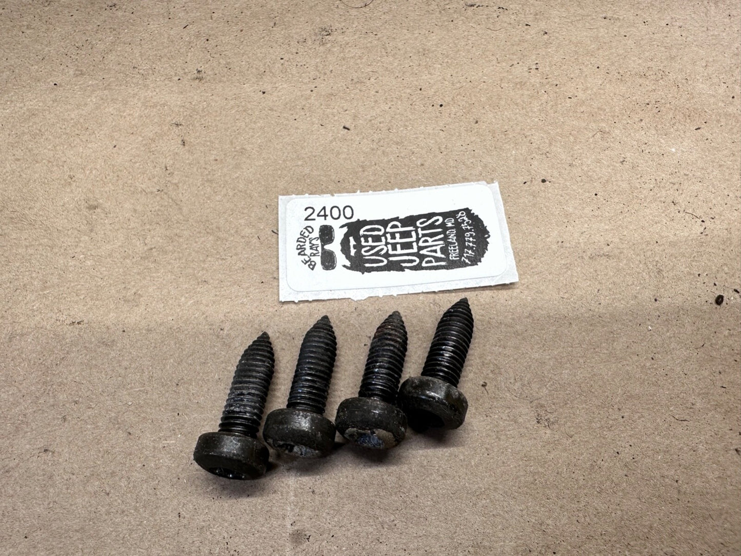 87-95 Jeep Wrangler YJ OEM Seat Slider Track Adjuster Bolts Bolt 4 TORX Bracket
