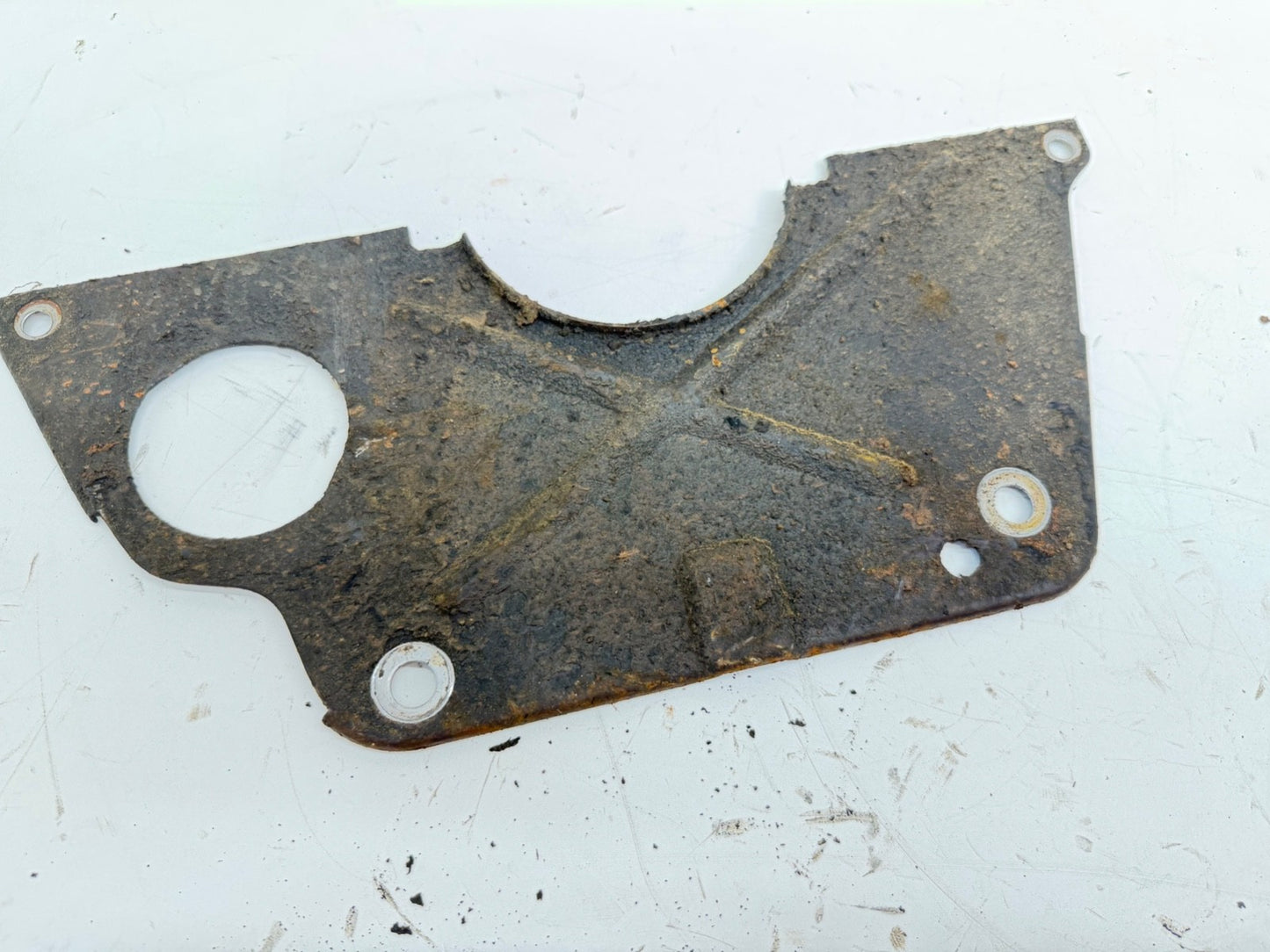 91-02 Jeep Wrangler 2.5L Flywheel Inspection Cover Block Spacer Plate YJ TJ OEM