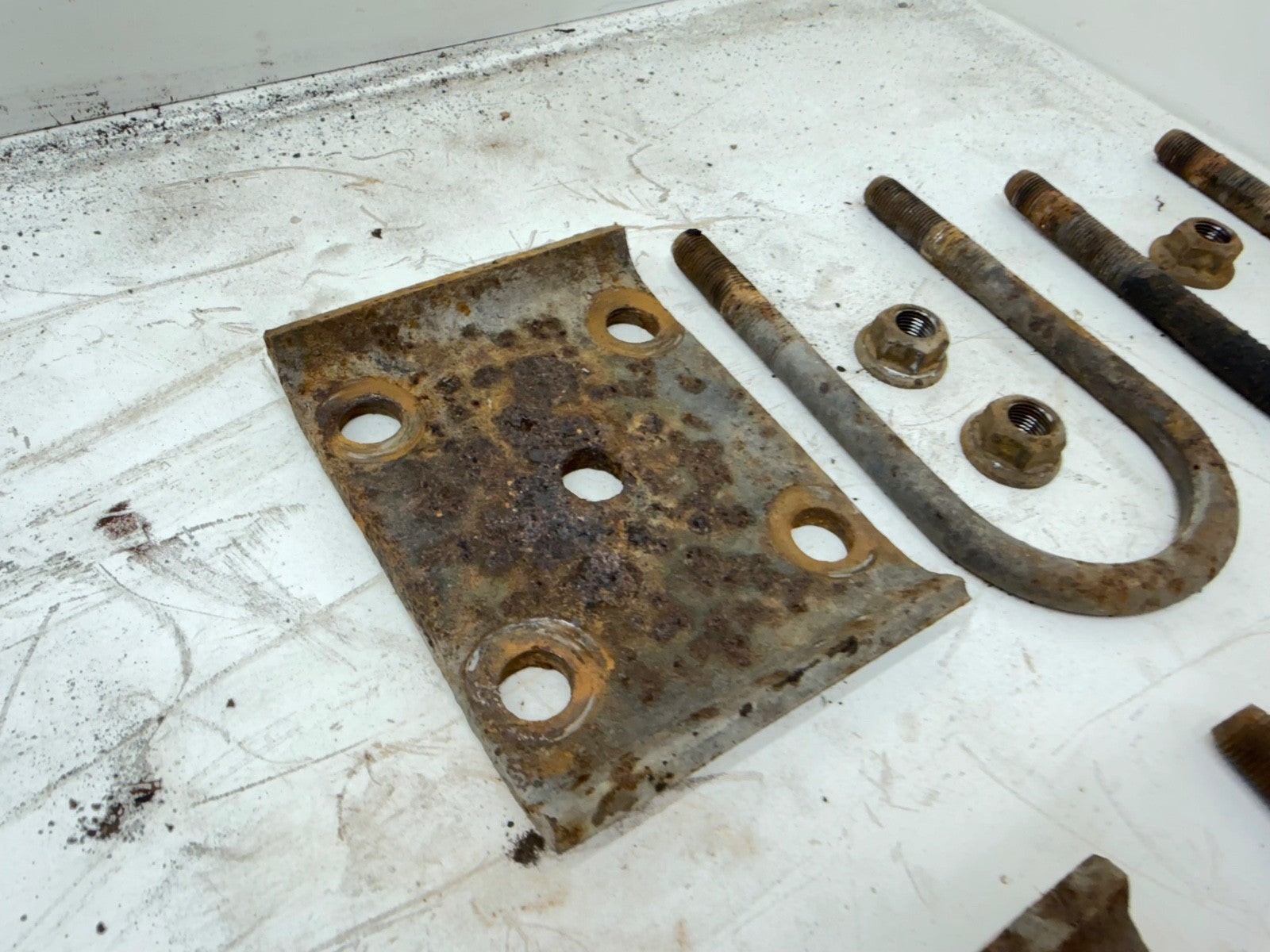 Jeep Wrangler YJ 87-95 Rear Leaf Spring Plates U Bolts OEM Plate Mount Dana 35