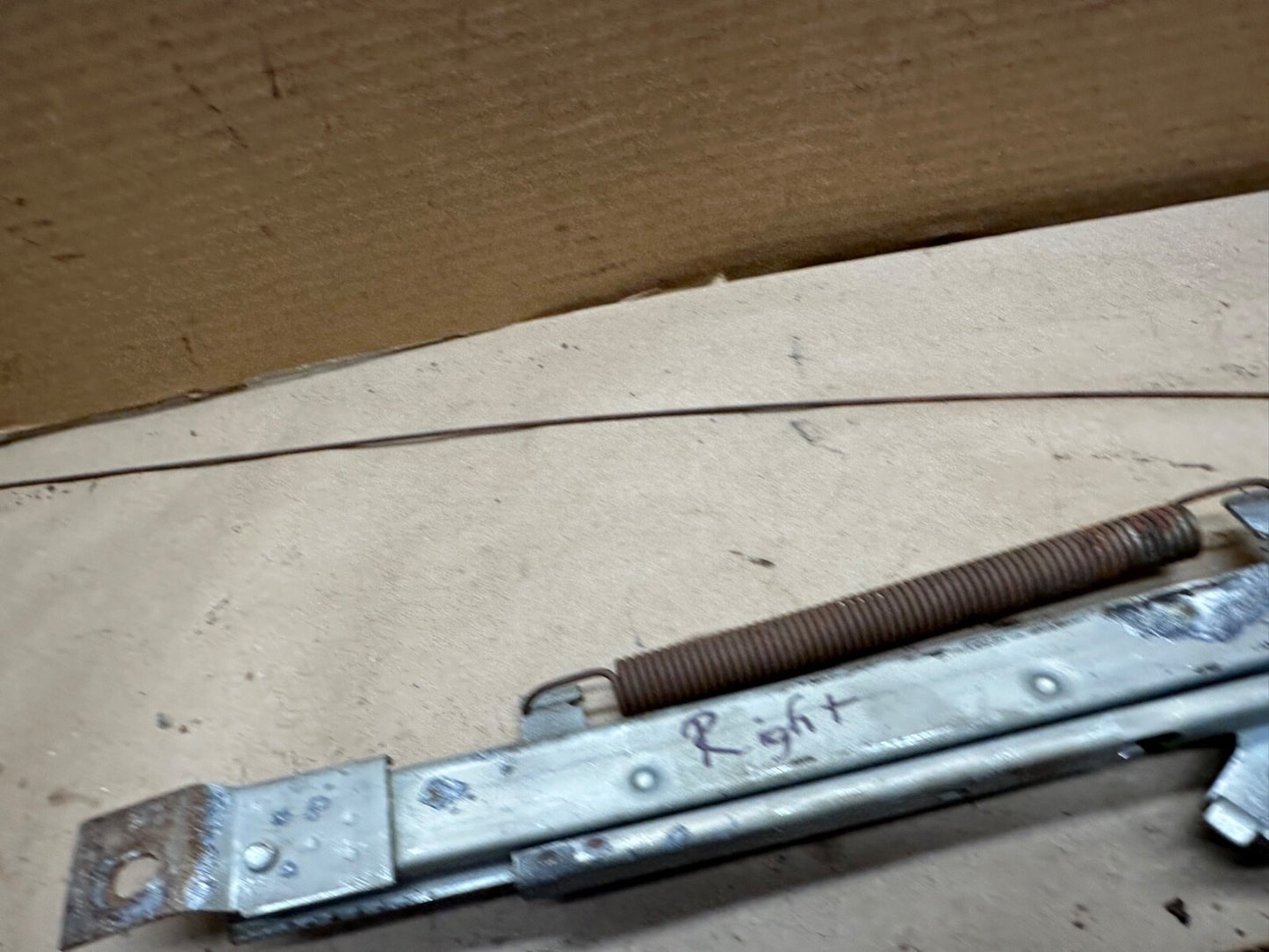 1967 Rebel Rambler Interior Front Bench Seat Floor Track Guide Mount Brackets