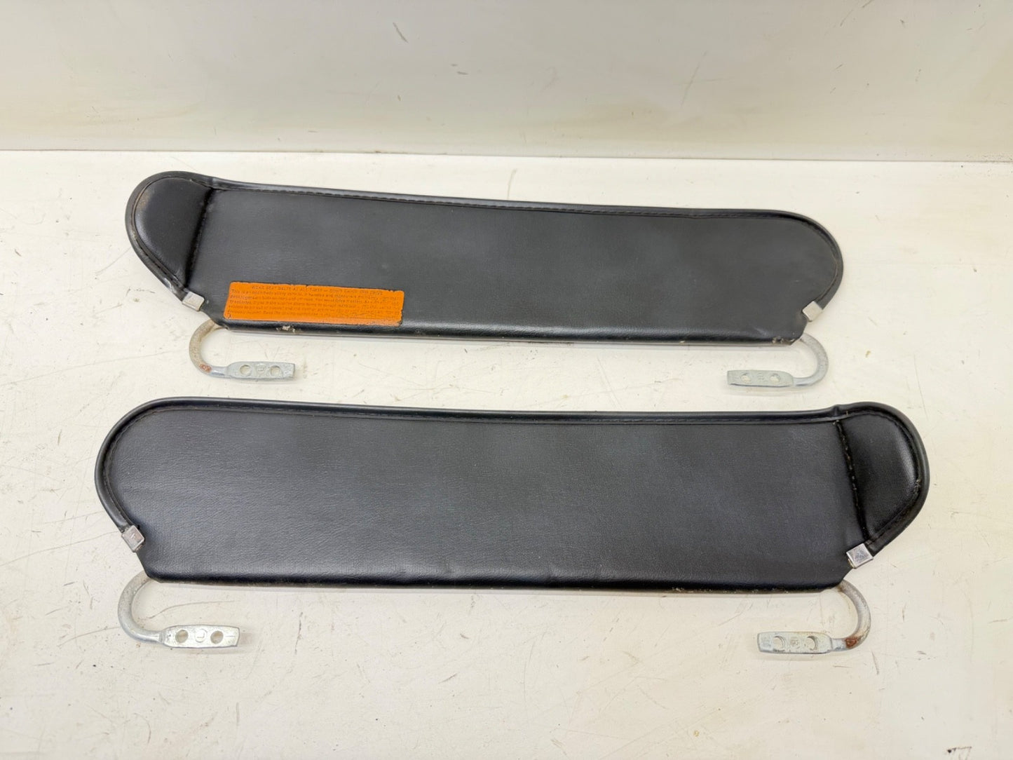 87-95 Jeep YJ Gray Sun Visors Dark Grey Wrangler Factory Visor Sunvisors OEM OE