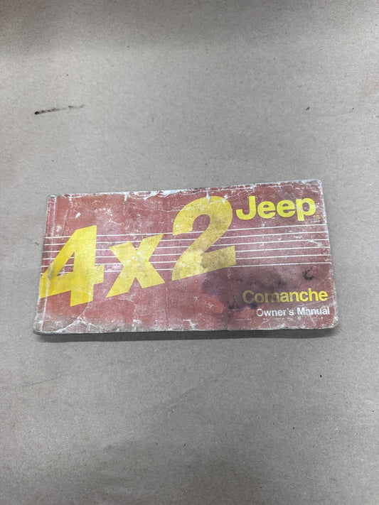 86 1986 Jeep Comanche MJ 4x2 Owners Manual Book User Guide Owner OEM Factory