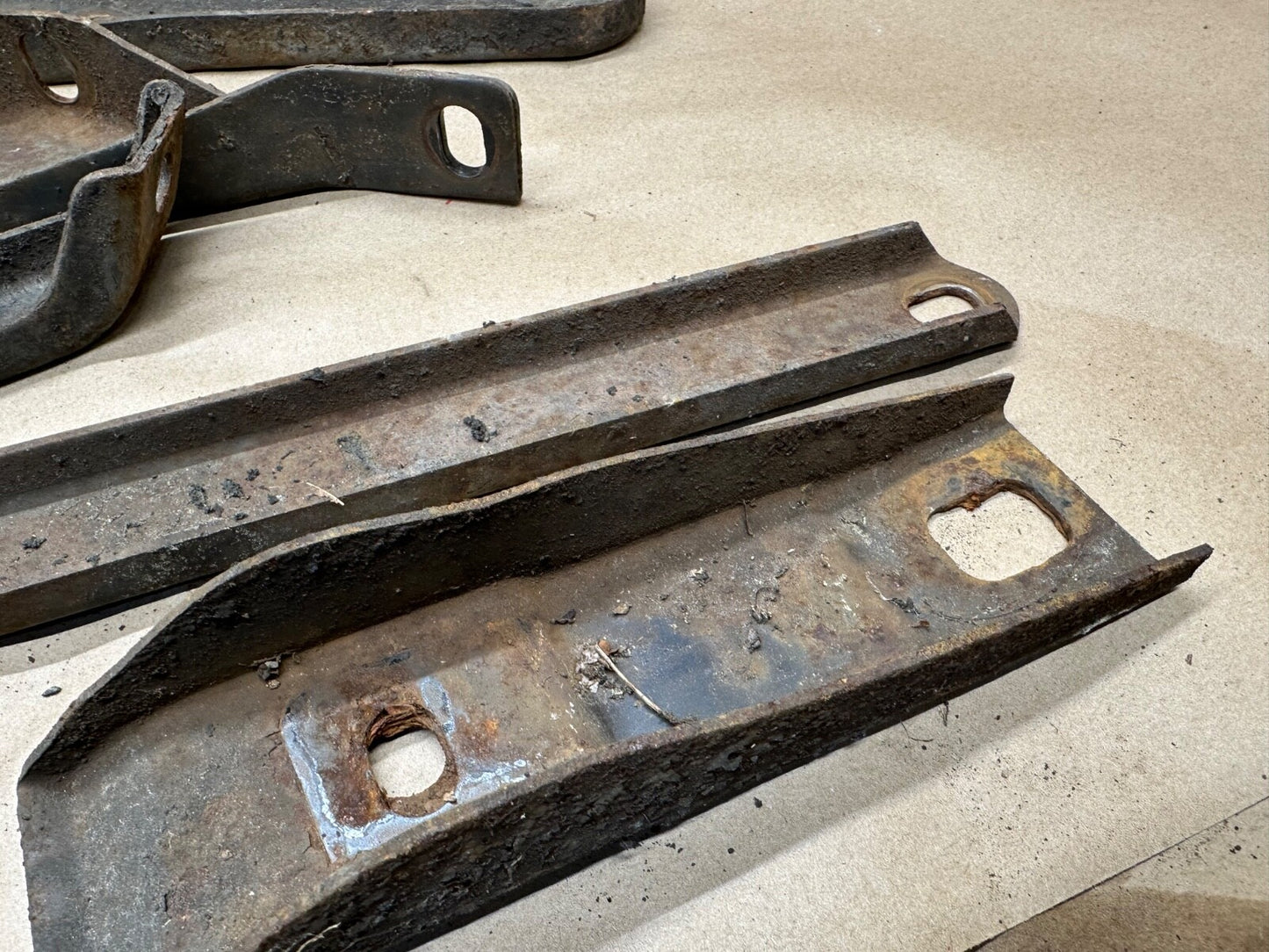 1967 AMC Rambler Rebel Rear Bumper Mount Bracket Sedan Factory 67 Rambler Back
