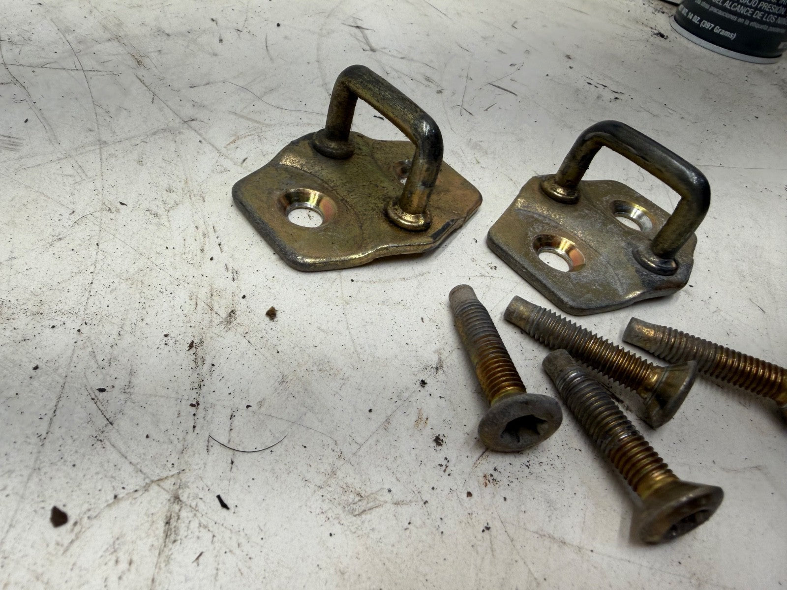 Jeep Wrangler TJ 97-06 OEM Door Striker Latch Driver Passenger Pair Shim Factory