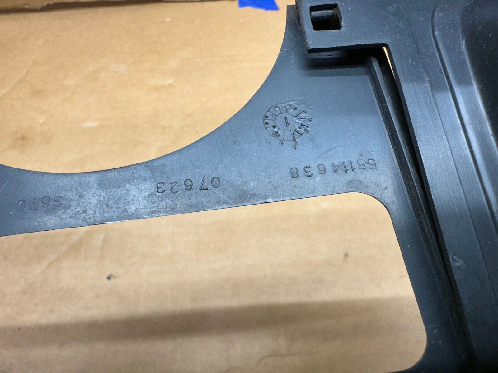 Jeep Wrangler OEM YJ Gauge Cluster Bezel OEM Gray 87 8 89 90 91 92 93 94 95 Grey