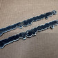 93-98 Jeep Grand Cherokee OEM 55295445 Metal Emblem Pair Set Front Fender Badge