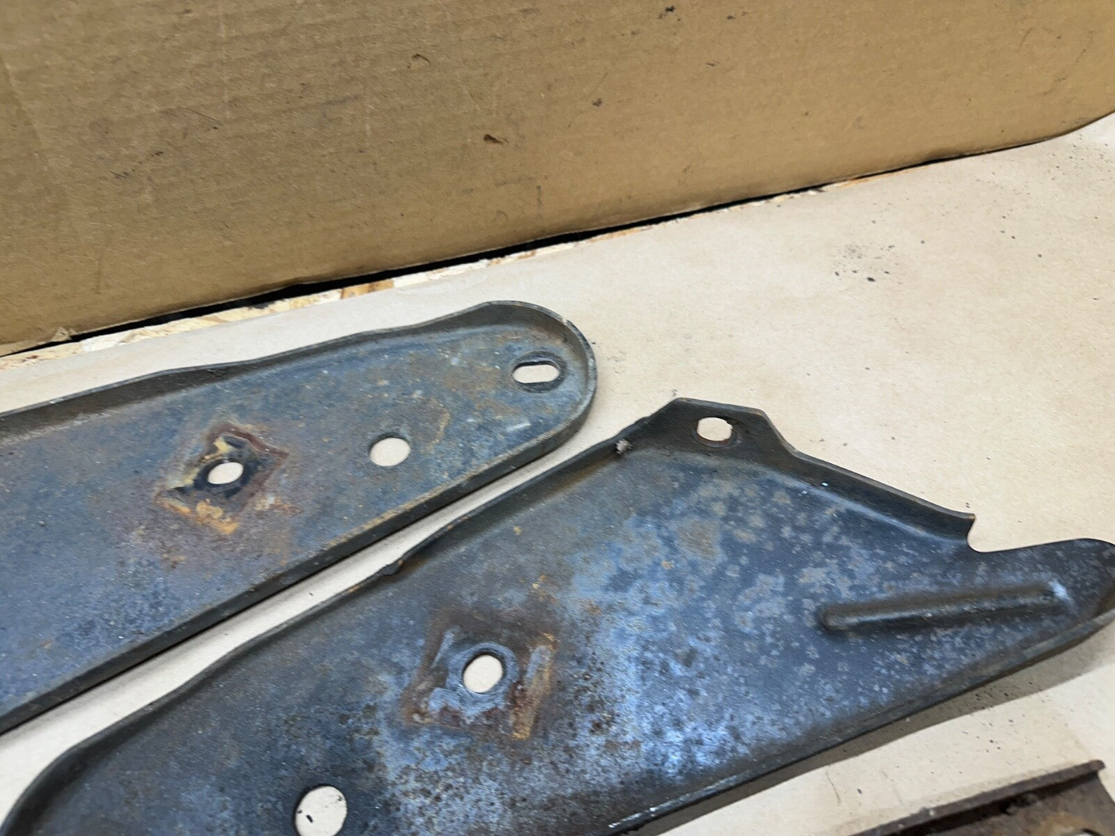 1967 AMC Rambler Rebel FRONT Bumper Mount Bracket Set Sedan Factory 67 Rambler