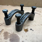 AMC MODEL 20 DIFFERENTIAL CARRIER BEARING RETAINER CAPS PAIR WITH BOLT Diff CJ