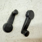 Jeep Cherokee XJ 84-96 OEM Manual Crank Window Handle Black Pair Factory MJ L R