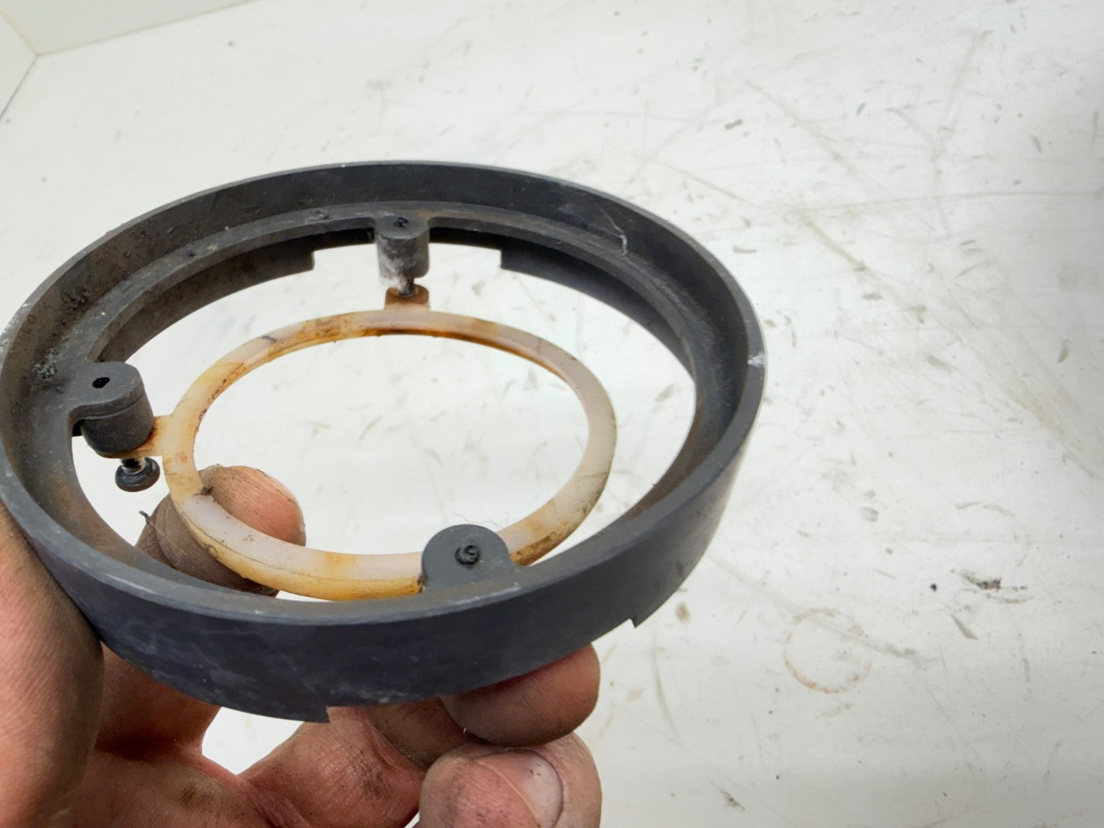 87-95 Jeep Wrangler YJ Steering Wheel Trim Riser Ring Bezel Gray Spacer OEM