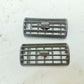 Jeep Cherokee XJ 97-01 OEM Pair Center Dash Vent Louver Outlet Insert Middle Gre
