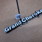 93-98 Jeep Grand Cherokee OEM 55295445 Metal Emblem Pair Set Front Fender Badge