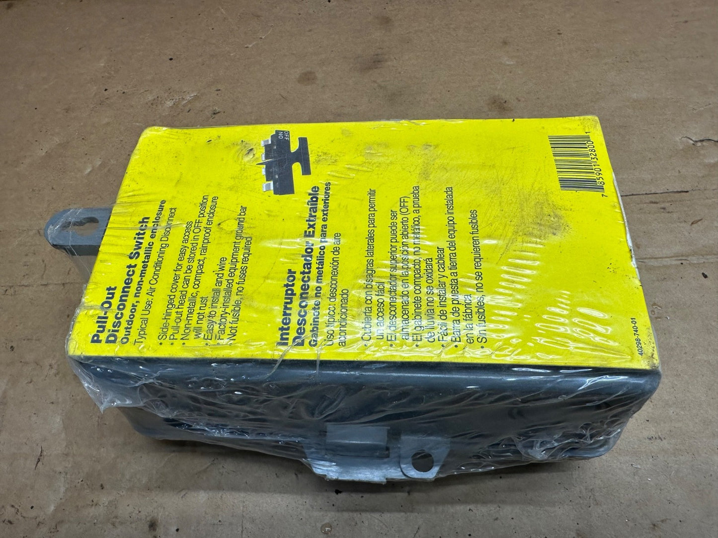 Square D Pull Out Disconnect Switch Box 60A Not Fusible A/C Outdoor Enclosure