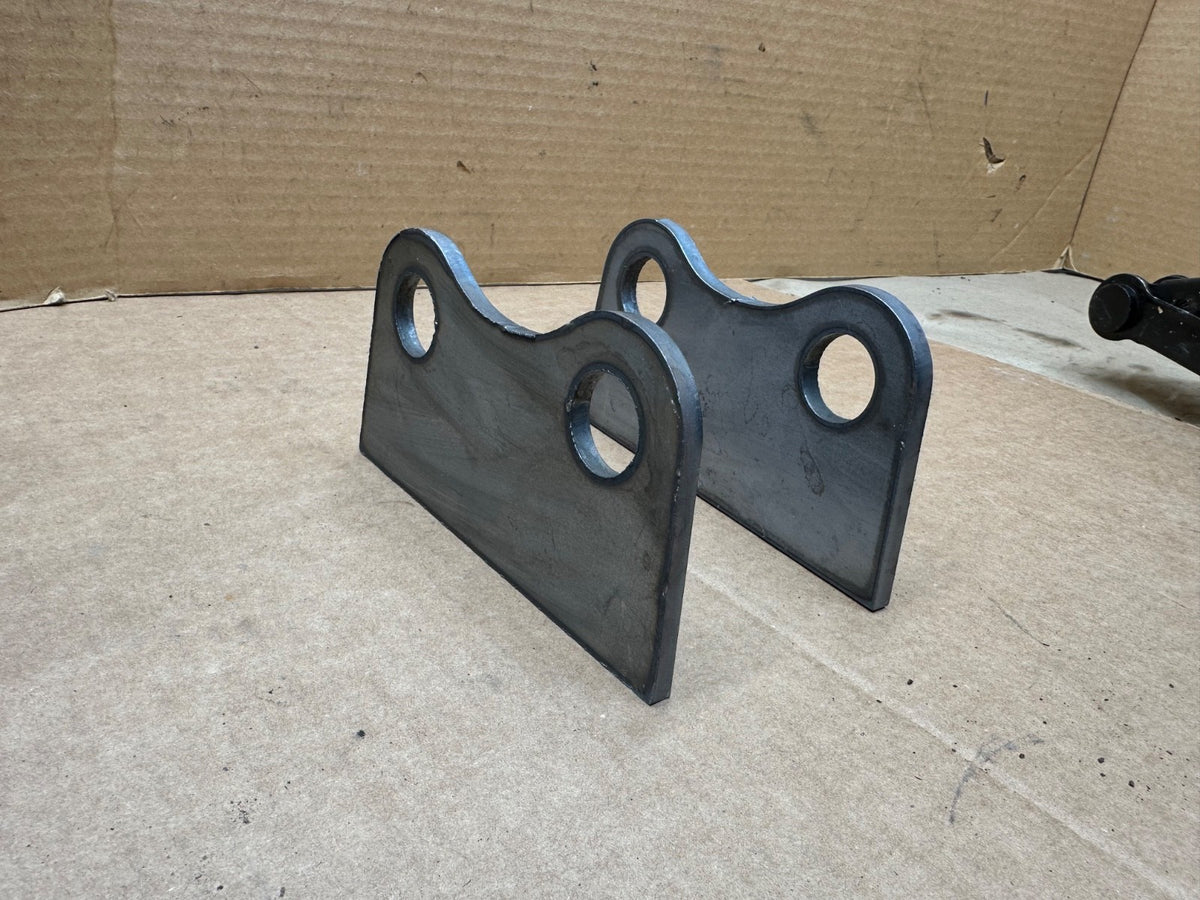 Mini Excavator Bucket Ears Universal AGT CFG 25mm 1" Chinese 1 Ton PAIR 1/4"