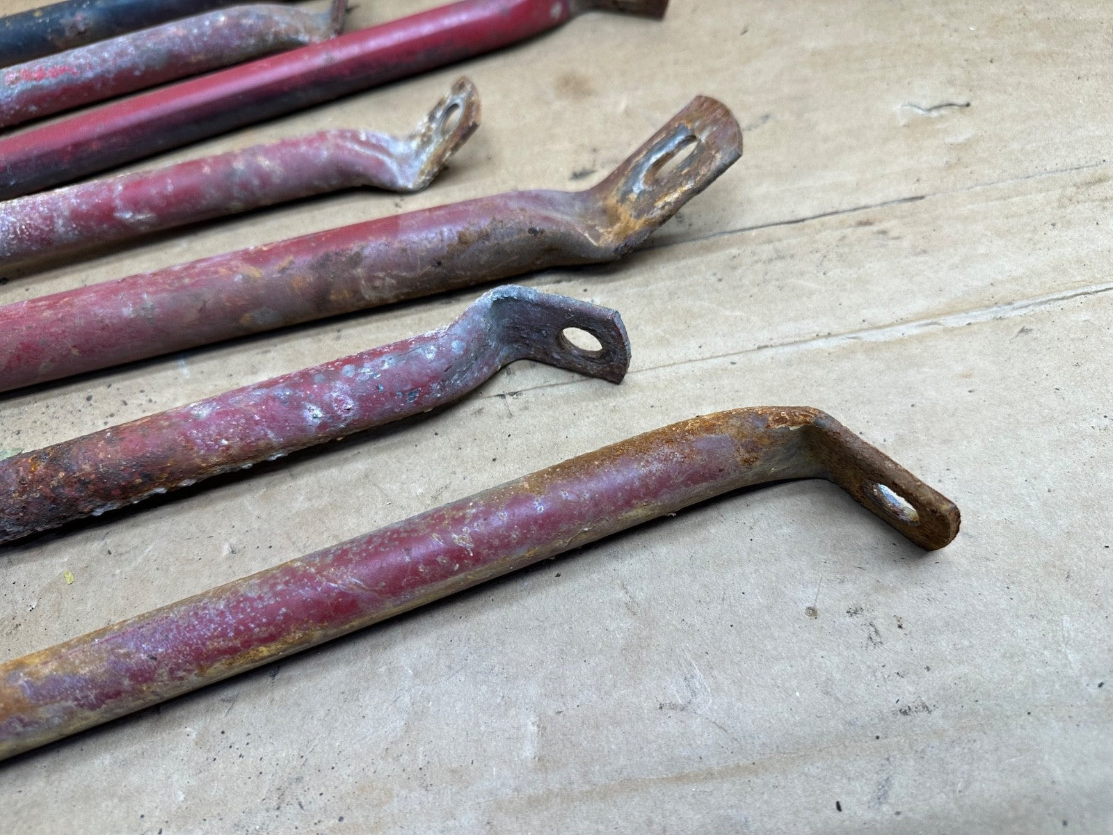 87-95 Jeep Wrangler YJ FENDER to Firewall Support Bar Set OEM Factory Rod Brace