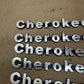 Set of 7 OEM 84-96 Jeep Cherokee XJ Fender Emblem Badge 8 Inch Metal OEM Factory