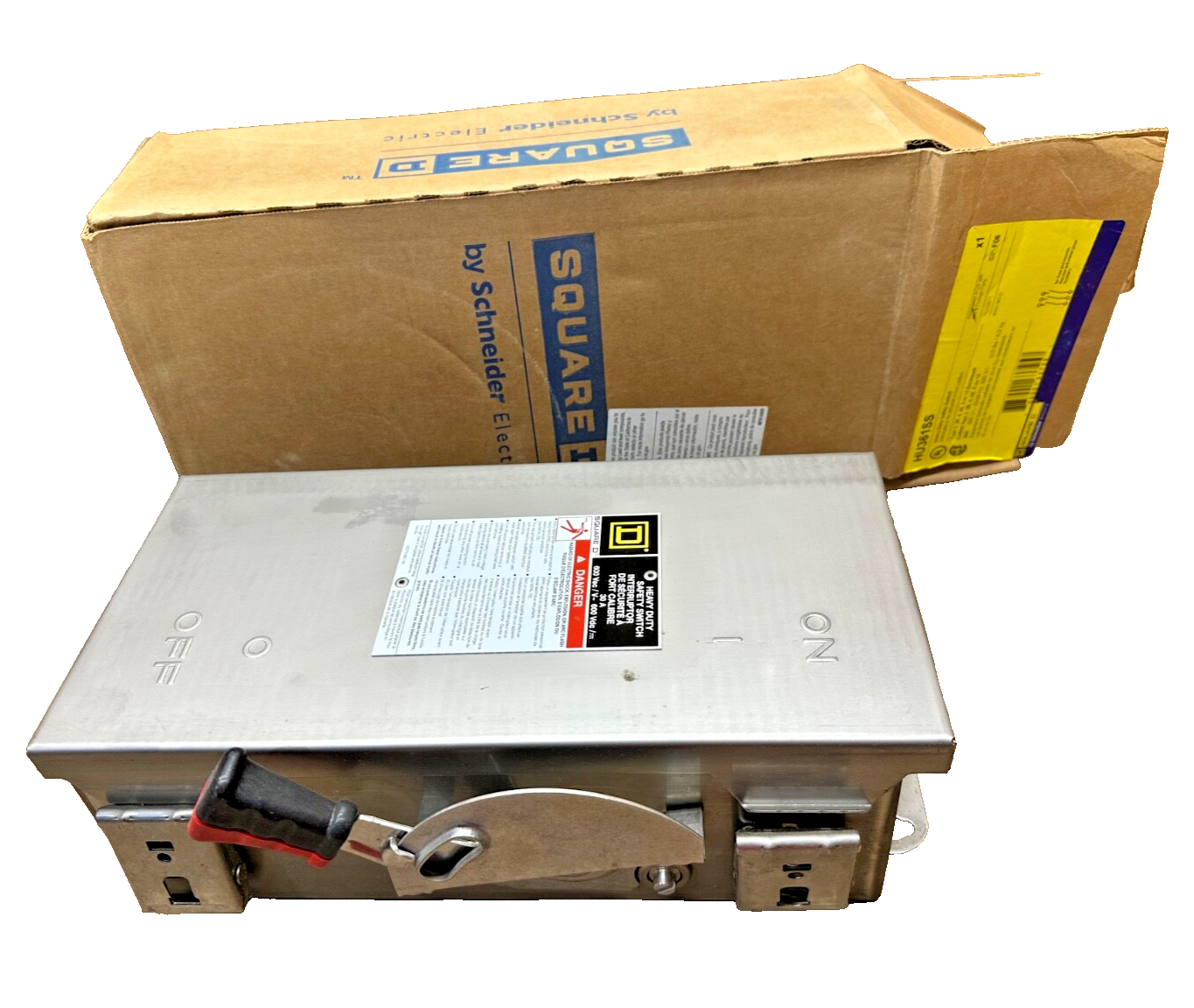 Square D Non-Fused Safety Switch HU361SS Stainless Steel 30A 600V NEW OPEN BOX