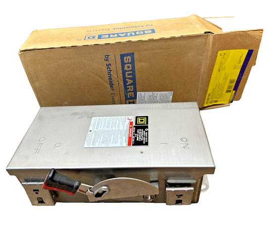 Square D Non-Fused Safety Switch HU361SS Stainless Steel 30A 600V NEW OPEN BOX