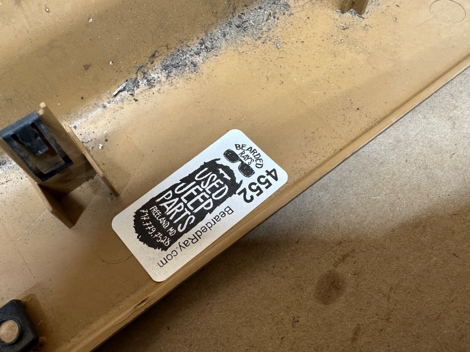 97-06 Jeep Wrangler TJ Dash Cowl Vent Trim Bezel Defrost OEM Tan Factory Beige