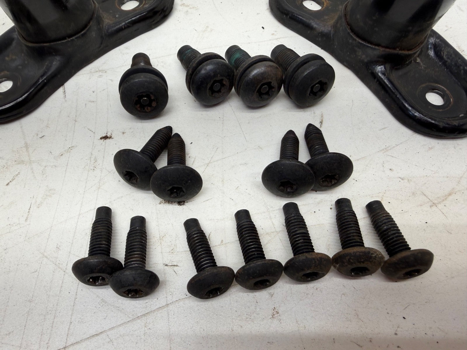 98-02 Jeep Wrangler TJ Roll Bar Sport Bar Extensions Windshield Bracket w/ Bolts