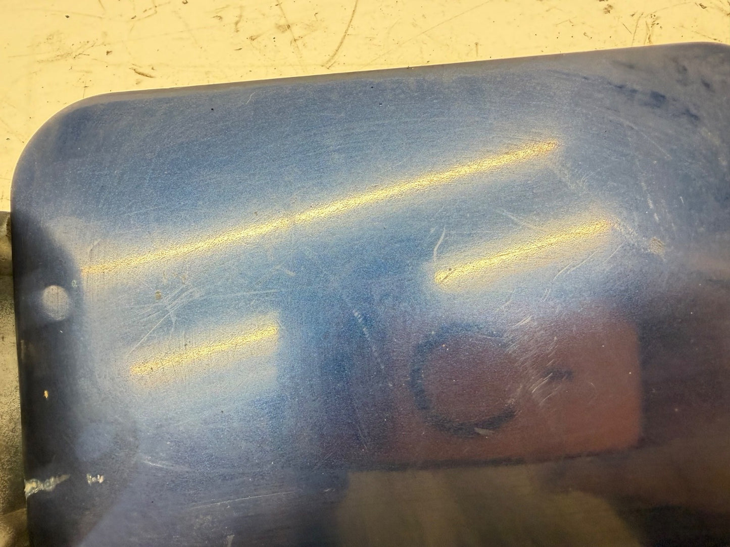1996 Jeep Cherokee XJ OEM Fuel Fill Door Gas Tank Filler Cover Lid Blue 97 98 99