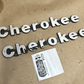 84-96 Jeep Cherokee XJ Fender Emblem Badge 55295252 8 Inch Metal OEM Factory PIN