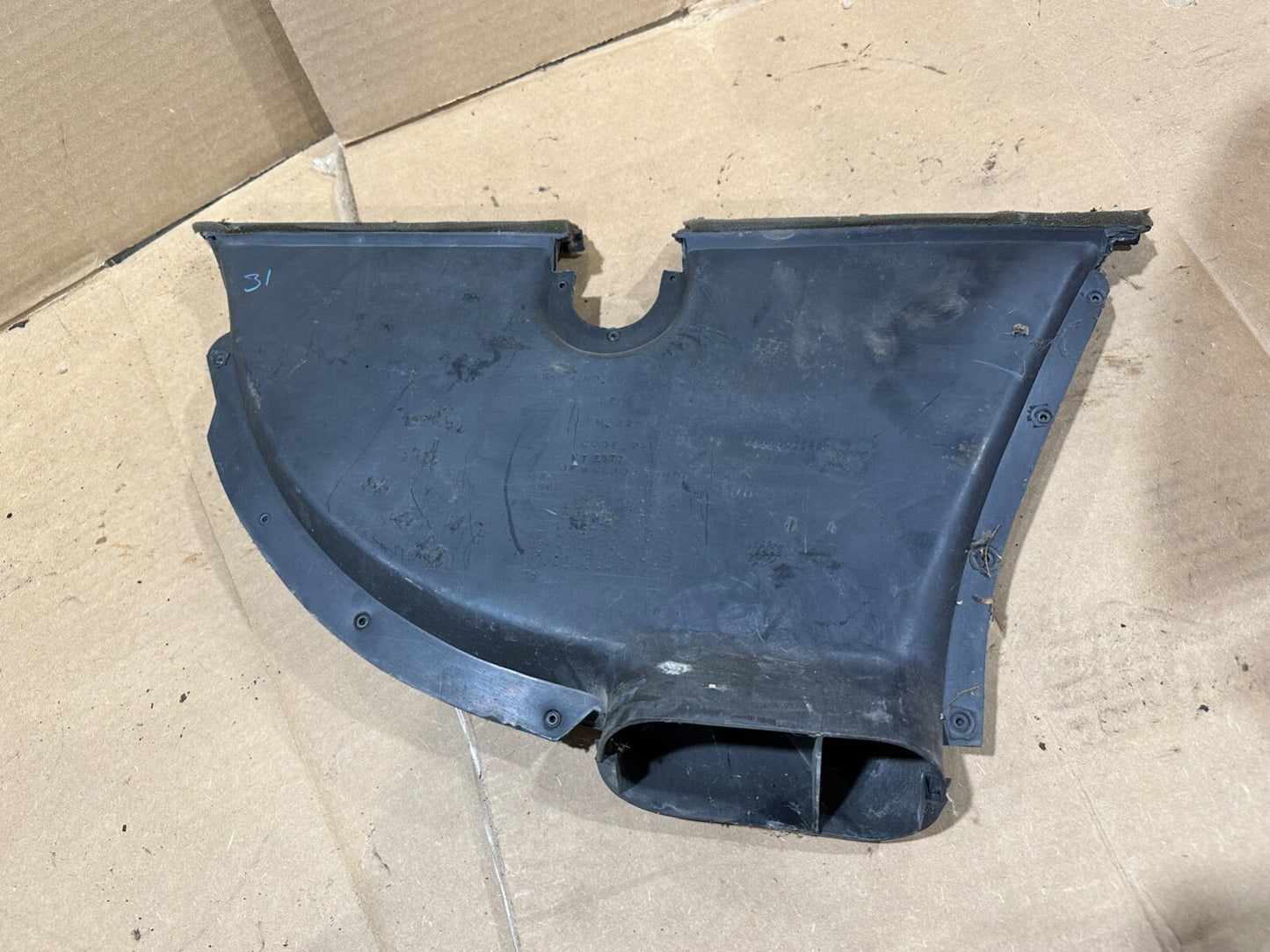 87-95 Jeep Wrangler YJ Heater Defrost Duct Y Pipe Vent Heat Windshield deflector