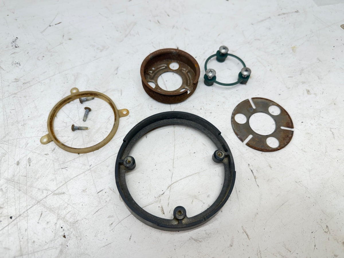 87-95 Jeep Wrangler YJ Steering Wheel Trim Riser Ring Bezel Black Spacer OEM