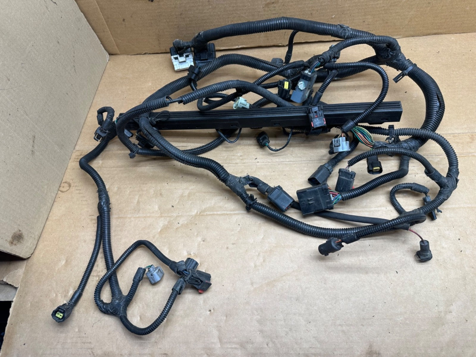 1999 JEEP WRANGLER TJ 4.0 MANUAL TRANS ENGINE INJECTOR WIRING HARNESS w/ AC