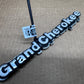 93-98 Jeep Grand Cherokee OEM 55295445 Metal Emblem Pair Set Front Fender Badge