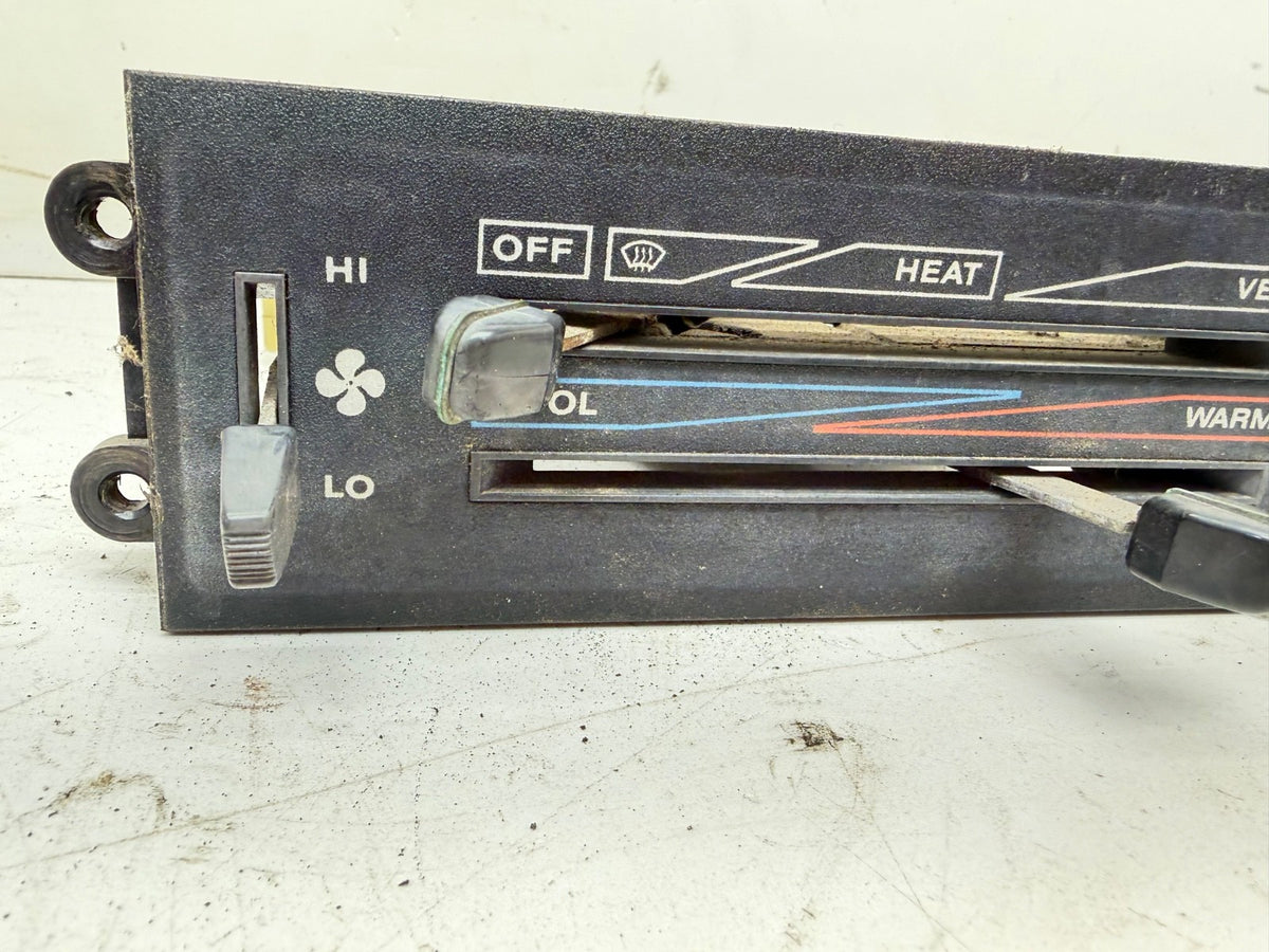 87-95 Jeep Wrangler YJ HEAT Panel Temp Climate Control Unit Heater HVAC Switch