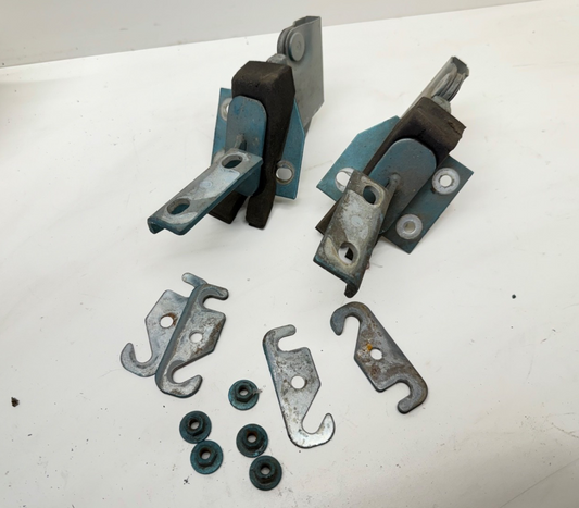 84-01 Jeep Cherokee XJ Comanche MJ Hood Hinge Pair OEM Hinges Set Bonnet Factory