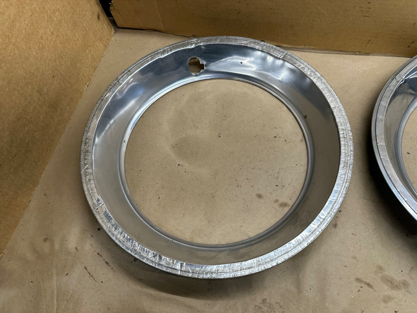Set of 4 Jeep Cherokee XJ Wrangler YJ TJ OEM Chrome Trim Beauty Ring Wheel 15"