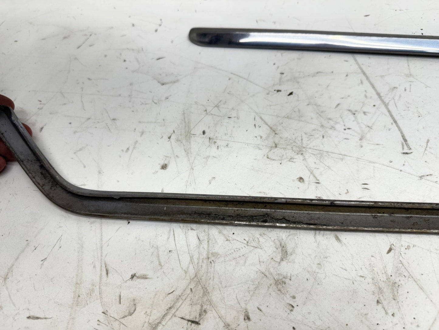63-79 Cherokee Wagoneer Stainless Chrome Trim Front Passenger Fender Hood OEM