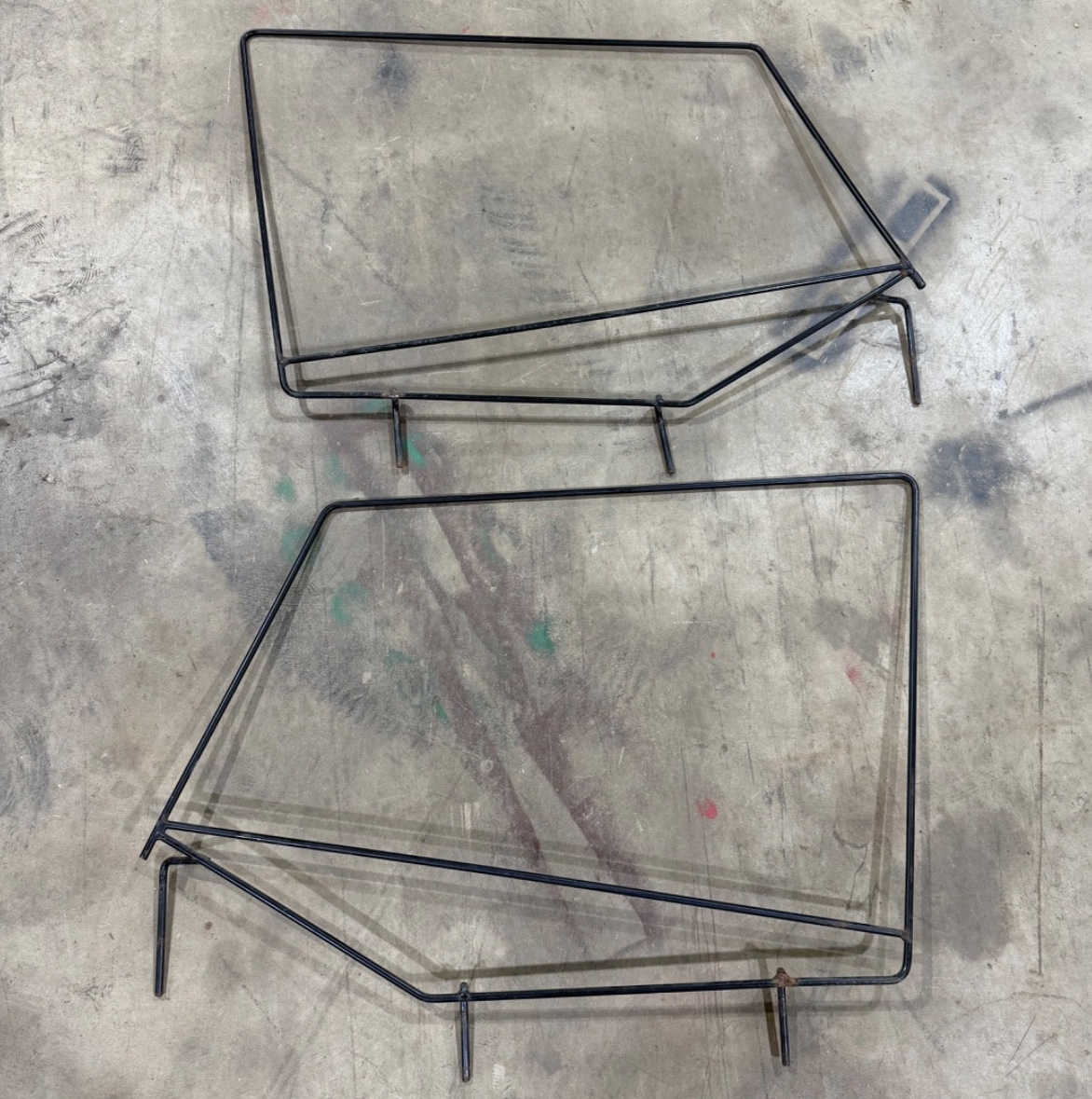 87-95 Jeep Wrangler YJ UPPER WINDOW FRAMES Half Door Skin Square Corner Frame OE
